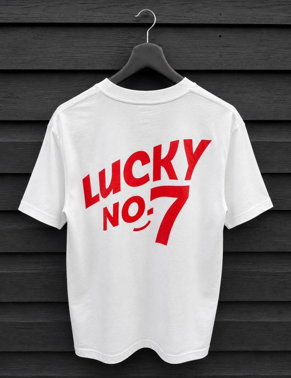White Lucky Logo Tee